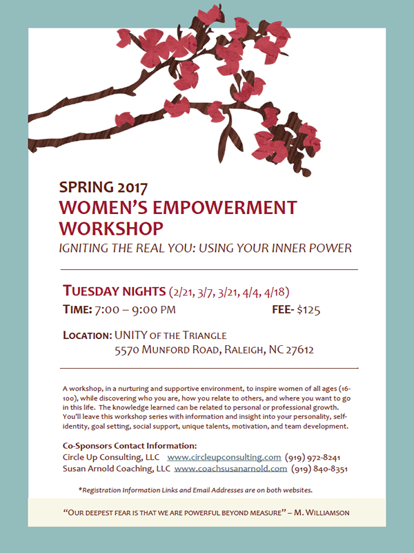 Womens Empowerment Workshop Spring 2017